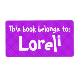 Rosa Play "this Bok Tillhör to"-etikett Fraktsedel