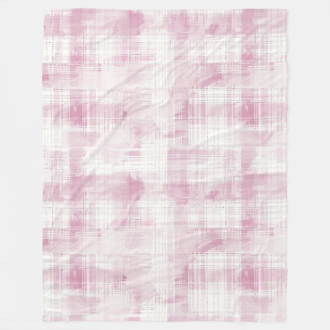 Rosa Play White Rand Fleecefilt (Framsidan)