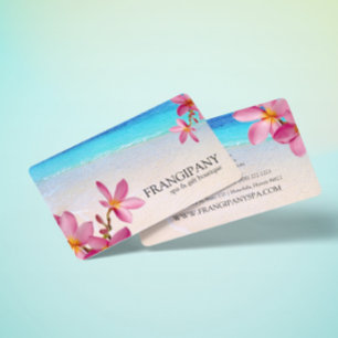 Rosa Plumeria Beach Spa Resort Boutique B&B Visitkort