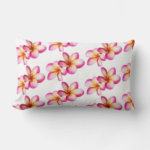 Rosa Plumeria Dekorativ kudde
