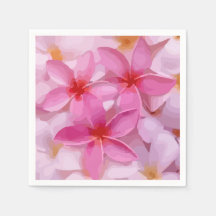 Rosa Plumeria Flower Mönster