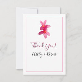 Rosa Plumeria Flowers, Modern Bröllop, Tack Inbjudningar