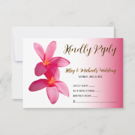 Rosa Plumeria Flowers på Rosa, Blommigt, OSA Tack Kort