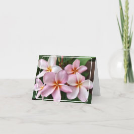 Rosa Plumeria Folat tackkort