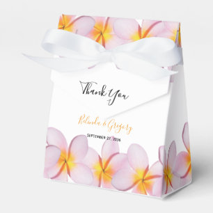 Rosa Plumeria Frangipani Bröllop Presentaskar