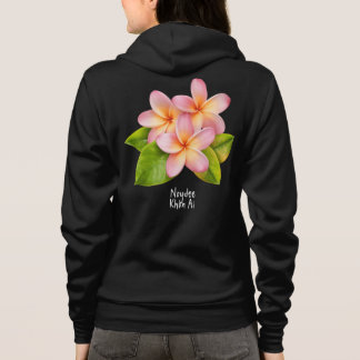 Rosa Plumeria Frangipani, Ditt Namn, Blommig T Shirt