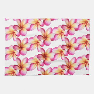 Rosa Plumeria Kökshandduk