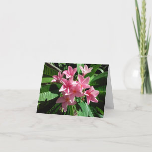 Rosa Plumeria Photo Folant Note Card Anteckningskort