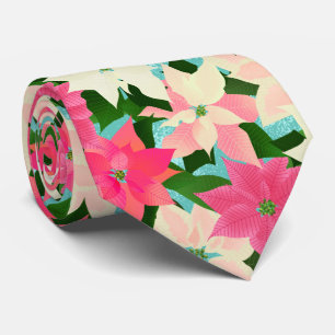 Rosa Poinsettia Teal jul Slips