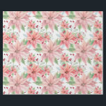 Rosa Poinsettias jul Blunder Mönster Presentpapper<br><div class="desc">Välj rosa pointsettas för ett contemporary modernt stil-jultema i år. Snyggt rosa pointsettas med blad och hullbär.</div>