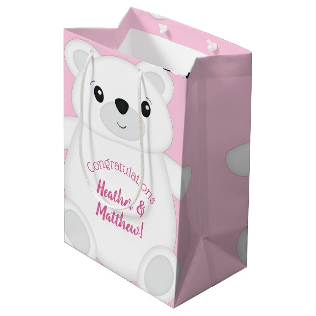 Rosa Polar Bear Baby Shower (Baksidan Vinklad)