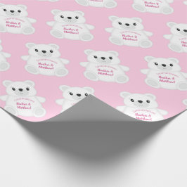 Rosa Polar Bear Baby Shower Presentpapper