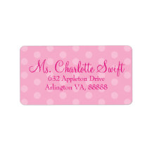 Rosa Polka Dot Baby Shower-Returadress