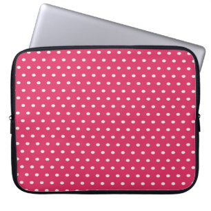 Rosa Polka Dot Bärbar dator Fodral