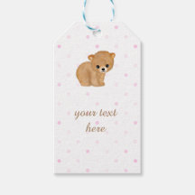 Rosa Polka Dot Bear Unge Gift Märkres