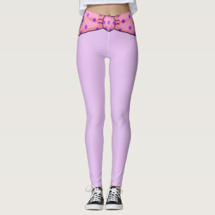 Rosa Polka Dot Bow Waistband Leggings