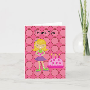 Rosa, Polka Dot, Bowling Girl Tack Kort