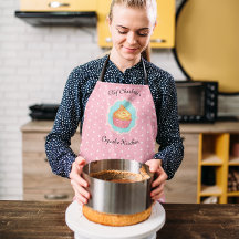 Rosa Polka Dot Cuptårta Kitchen Personlig
