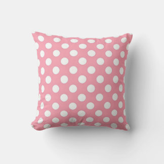 Rosa Polka Dot Cushion Kudde