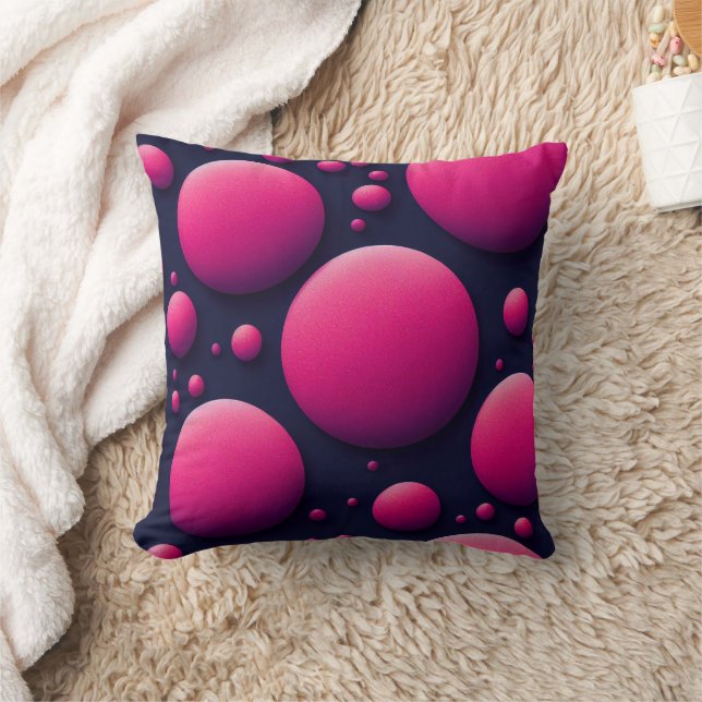 Rosa Polka Dot Dream Kudde (Filt)