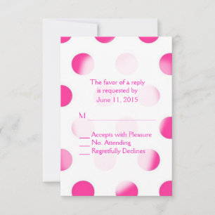 Rosa Polka Dot OSA Kort