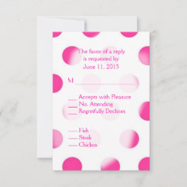 Rosa Polka Dot-OSA med Entree Choice OSA Kort