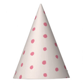 Rosa Polka Dot Party Hat