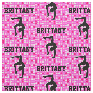 ROSA POLKA DOT PERSONLIG GYMNASTICS FABRIC TYG