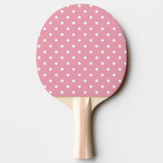 Rosa Polka Dot Ping Pong Paddle Pingisracket