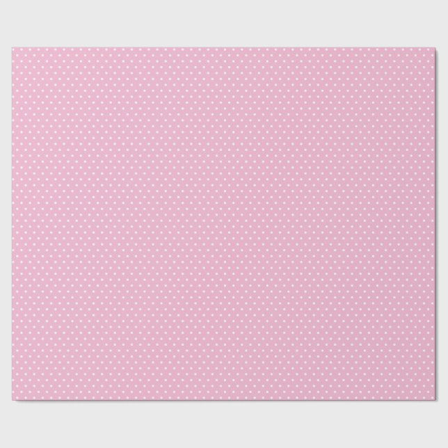 Rosa Polka Dot Presentpapper (Seam)