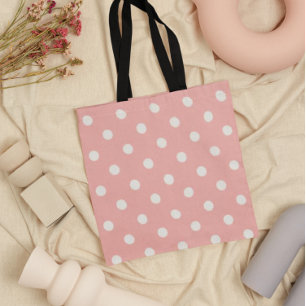 Rosa Polka Dot Tygkasse