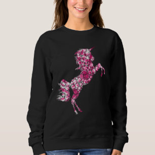 Rosa Polka Dot Unicorn Internationell Dot Day Girl T Shirt