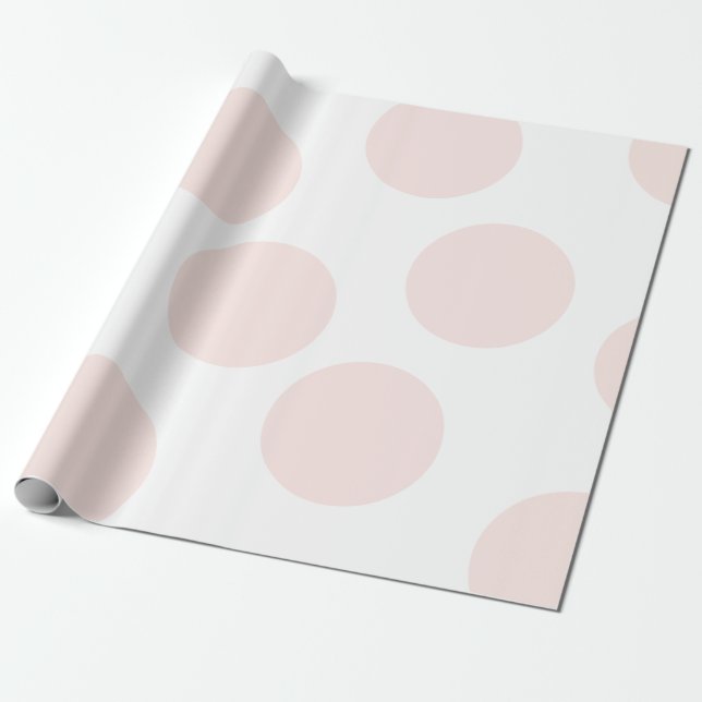  Rosa Polka Dot Wrapping Papper Presentpapper (Utrullad)