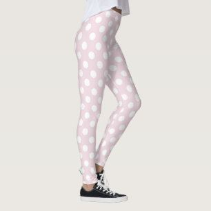 Rosa Polka Dot Yoga Leggings Women Workout Fitness