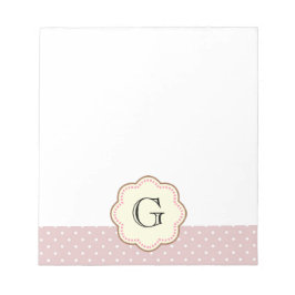 Rosa Polka dots Anteckningsblock