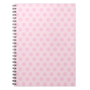 Rosa Polka dots bärbar dator Anteckningsbok Med Spiral