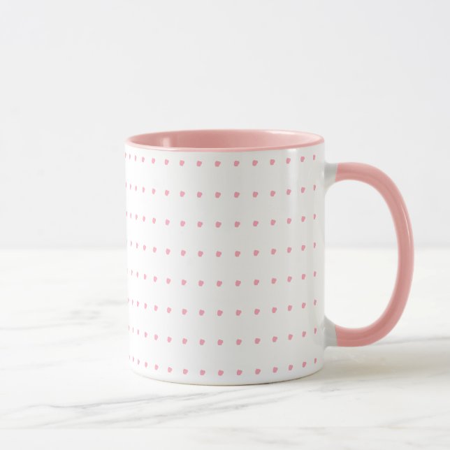 Rosa Polka dots Combo Coffee Mugg (Höger)