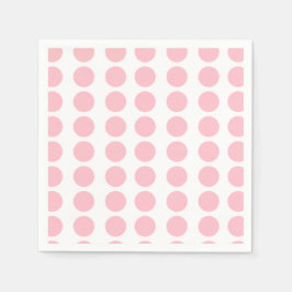 Rosa Polka dots Design Pappersservett