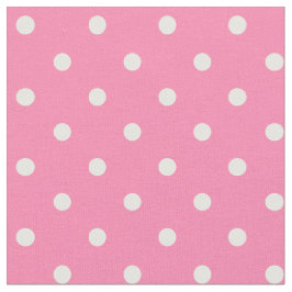 Rosa Polka dots Fabric Tyg