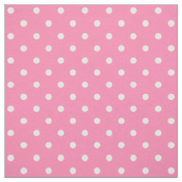 Rosa Polka dots Fabric Tyg