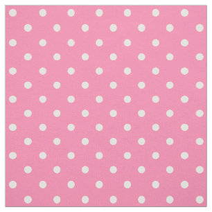 Rosa Polka dots Fabric Tyg