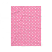 Rosa Polka dots Fleece Blanket