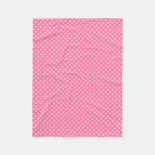 Rosa Polka dots Fleece Blanket