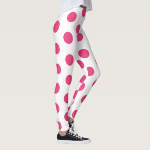 Rosa Polka dots Girly Trendig Fashionable Yoga Leggings