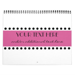 Rosa polka dots kalender