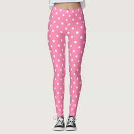 Rosa Polka dots Leggings