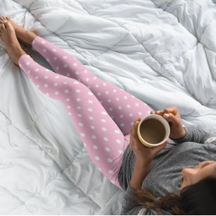 Rosa Polka dots Leggings