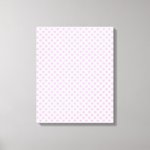 Rosa polka dots med anpassadebakgrund canvastryck