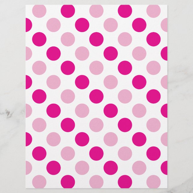 Rosa polka dots mönster (Framsida)