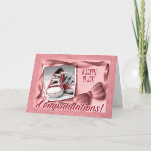 Rosa Polka dots Nya överordnade Grattisar Kort